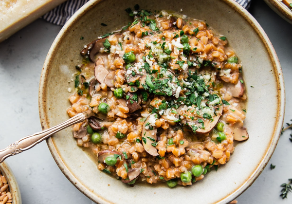 Spelt Mushroom Risotto